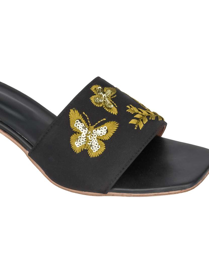 women embroidered slip on sandal - 22571066 -  Standard Image - 3