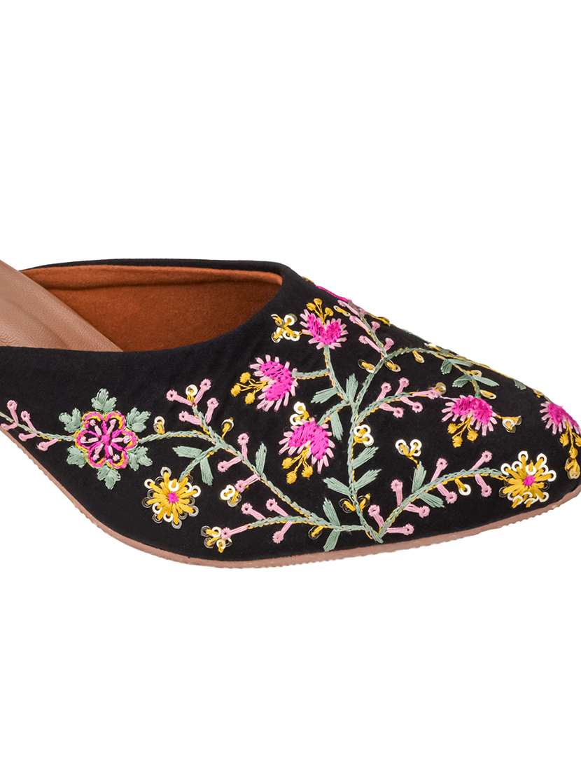 women embroidered slip on mules - 22571068 -  Standard Image - 3