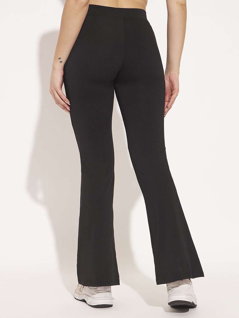 women solid high rise yoga pant - 22571074 -  Standard Image - 3
