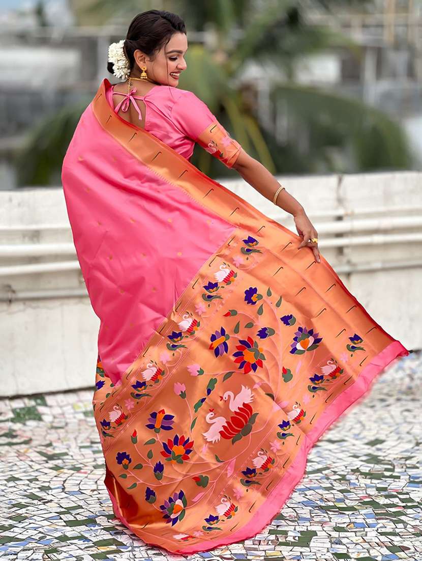women self design paithani saree with blouse - 22571271 -  Standard Image - 3
