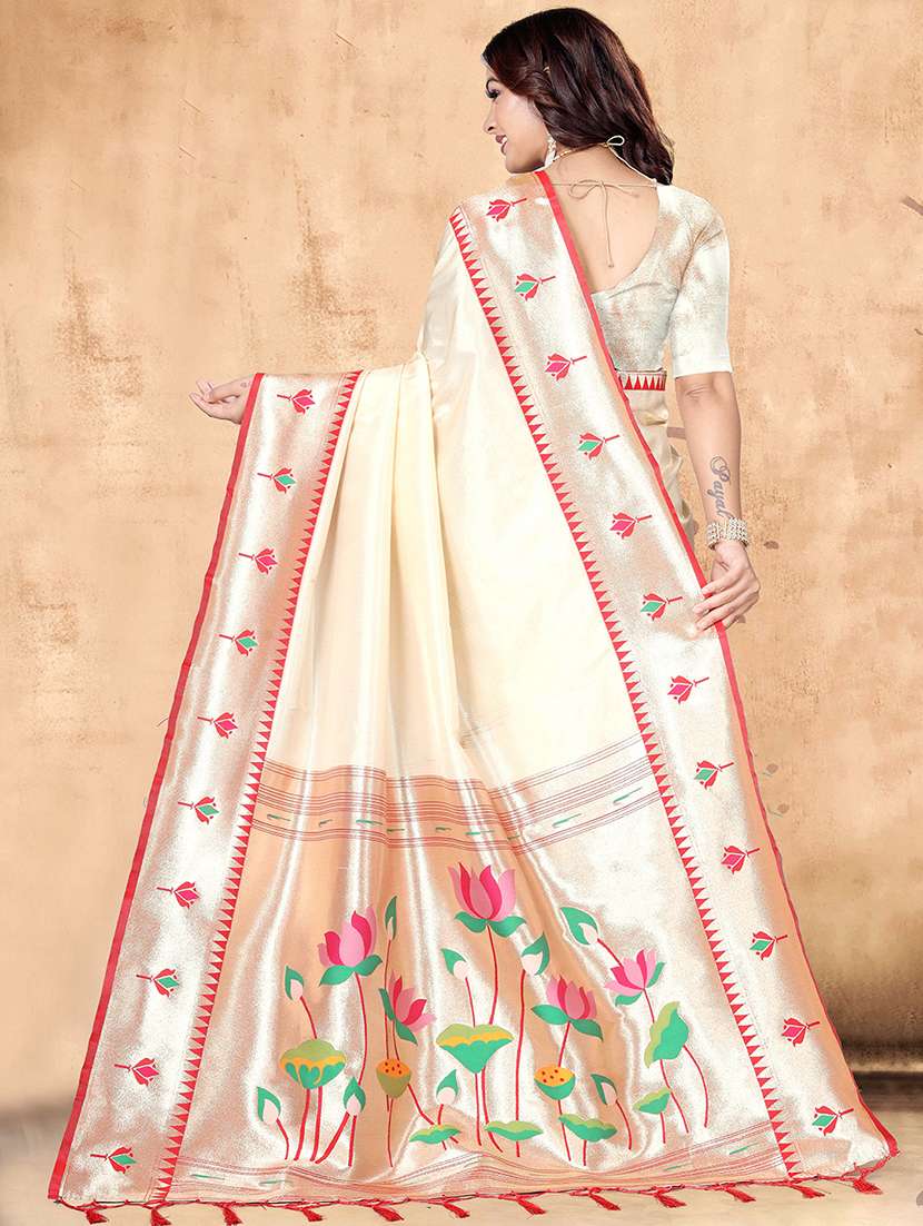 women self design paithani saree with blouse - 22571497 -  Standard Image - 3