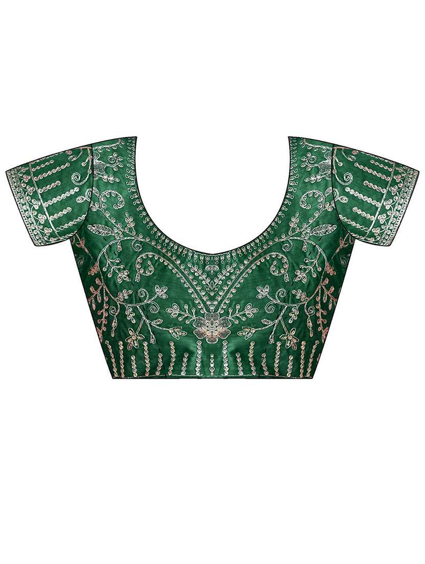 women bandhani printed saree with blouse - 22571501 -  Standard Image - 5