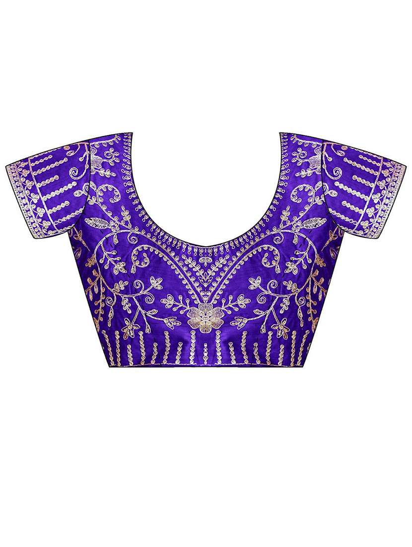 Women Bandhani Printed Saree With Blouse - 22571502 -  Standard Image - 5