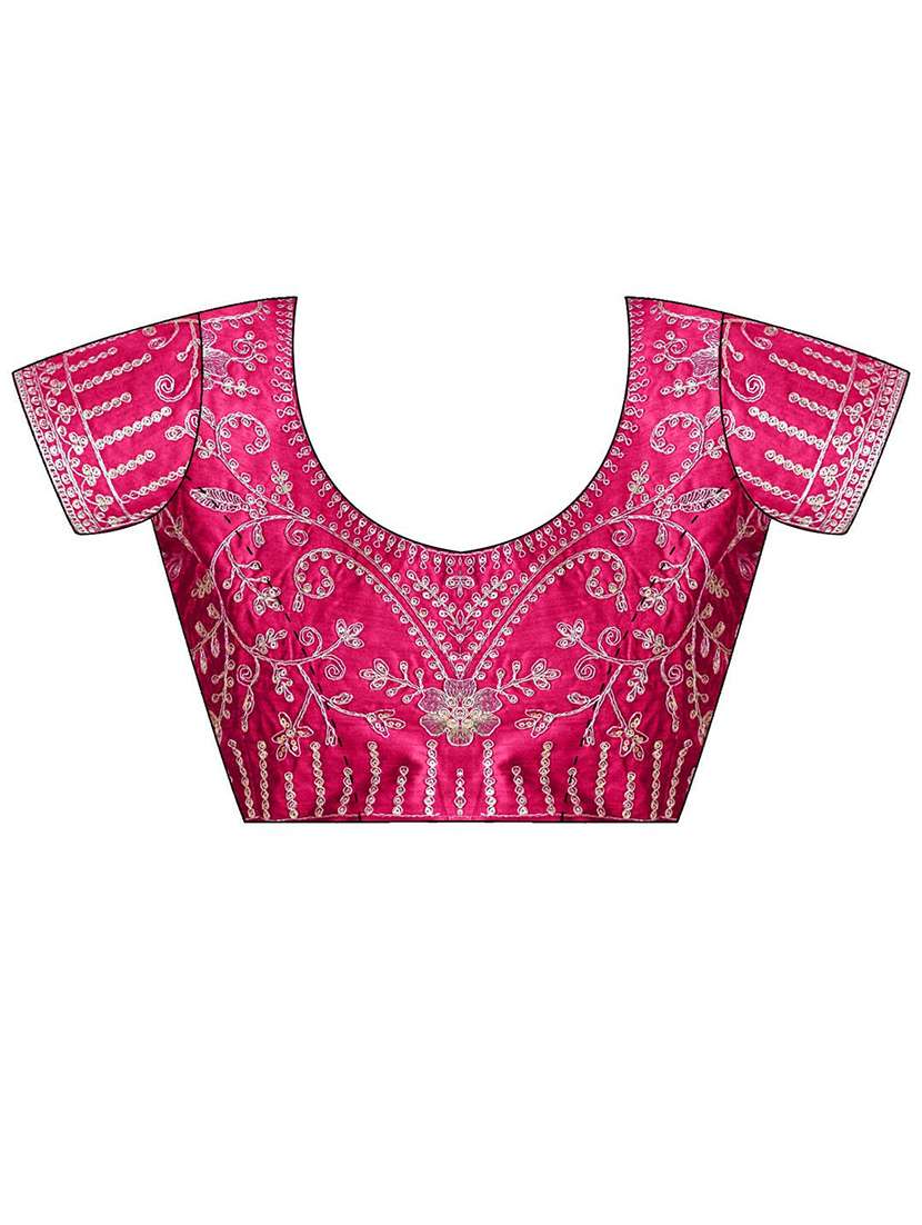 women bandhani printed saree with blouse - 22571505 -  Standard Image - 5