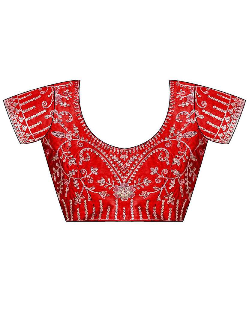 women bandhani printed saree with blouse - 22571506 -  Standard Image - 5