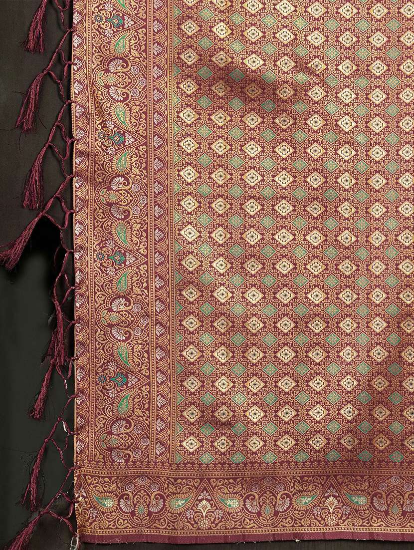 women self design kanjivaram saree with blouse - 22571565 -  Standard Image - 5