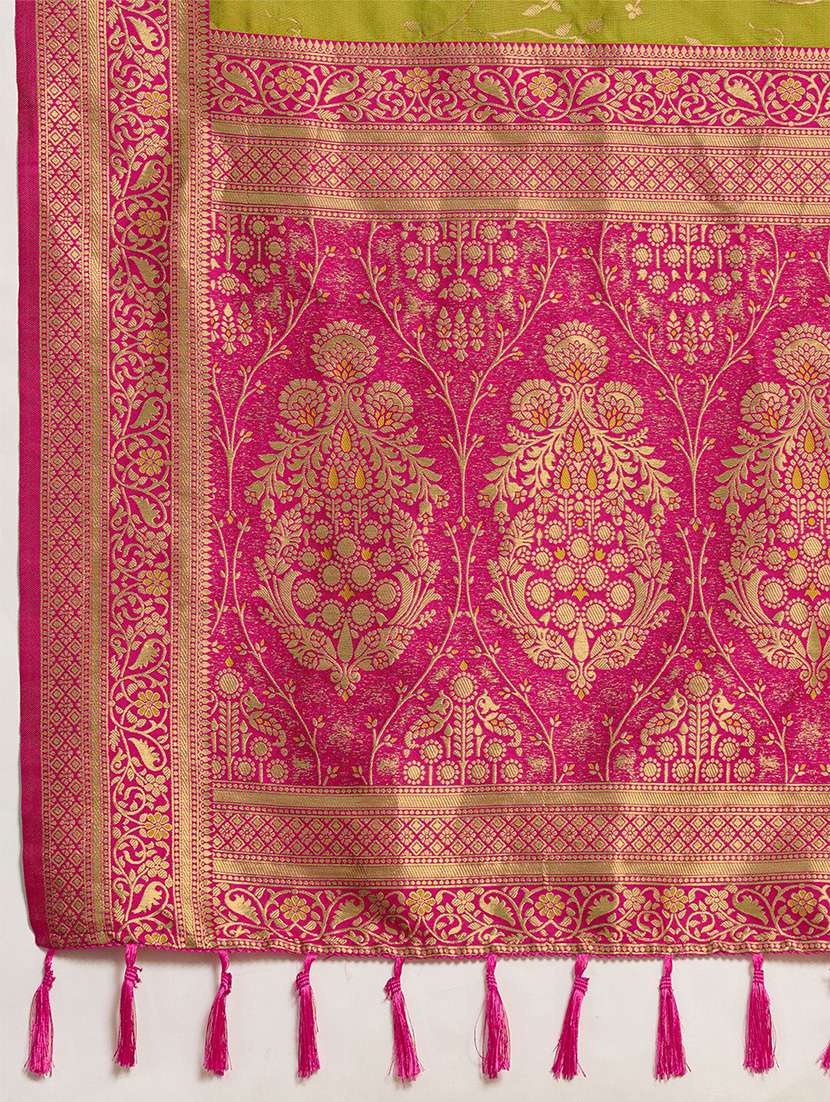 women self design banarasi saree with blouse - 22571579 -  Standard Image - 5