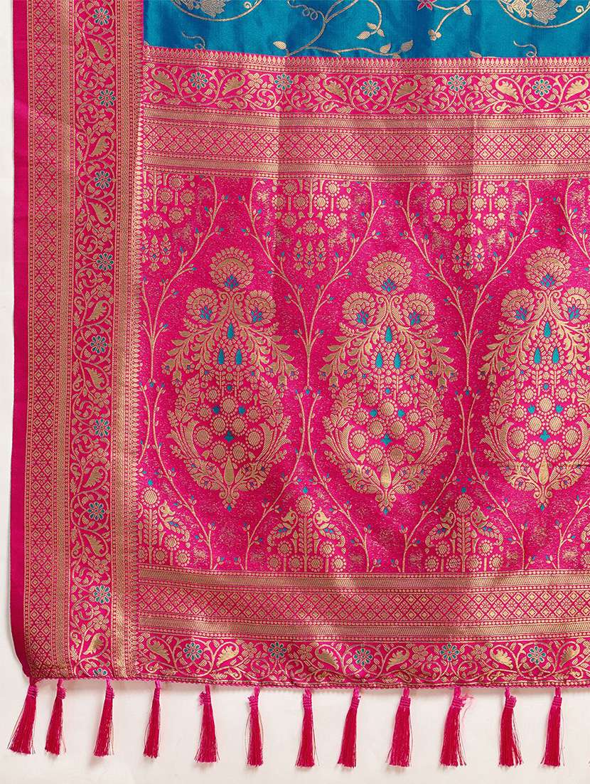 women self design banarasi saree with blouse - 22571581 -  Standard Image - 5