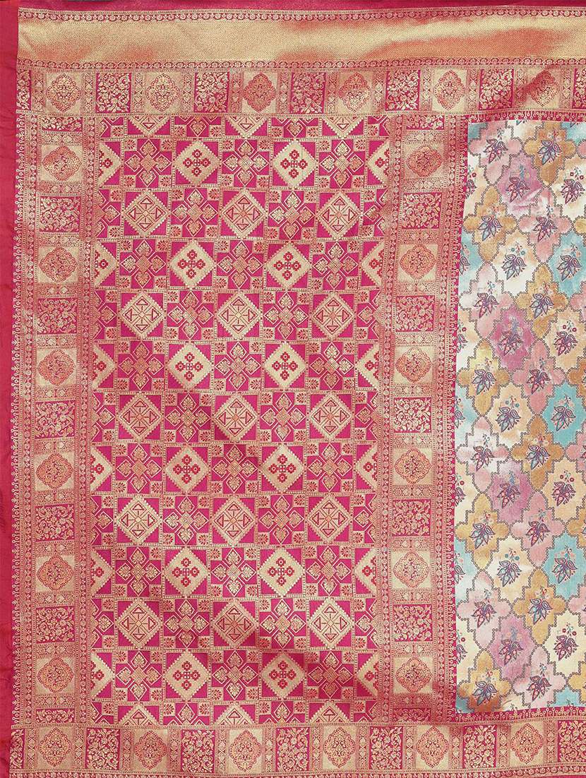 women self design dharmavaram saree with blouse - 22571590 -  Standard Image - 5