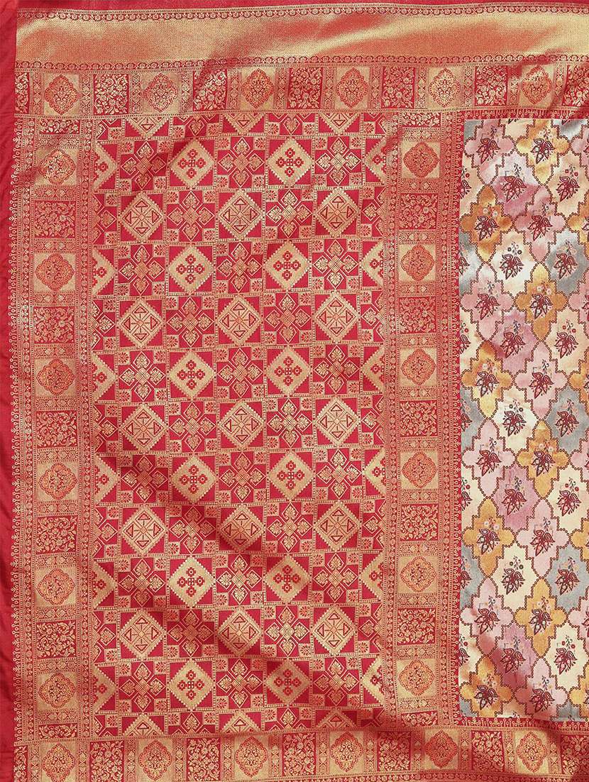 women self design dharmavaram saree with blouse - 22571591 -  Standard Image - 5