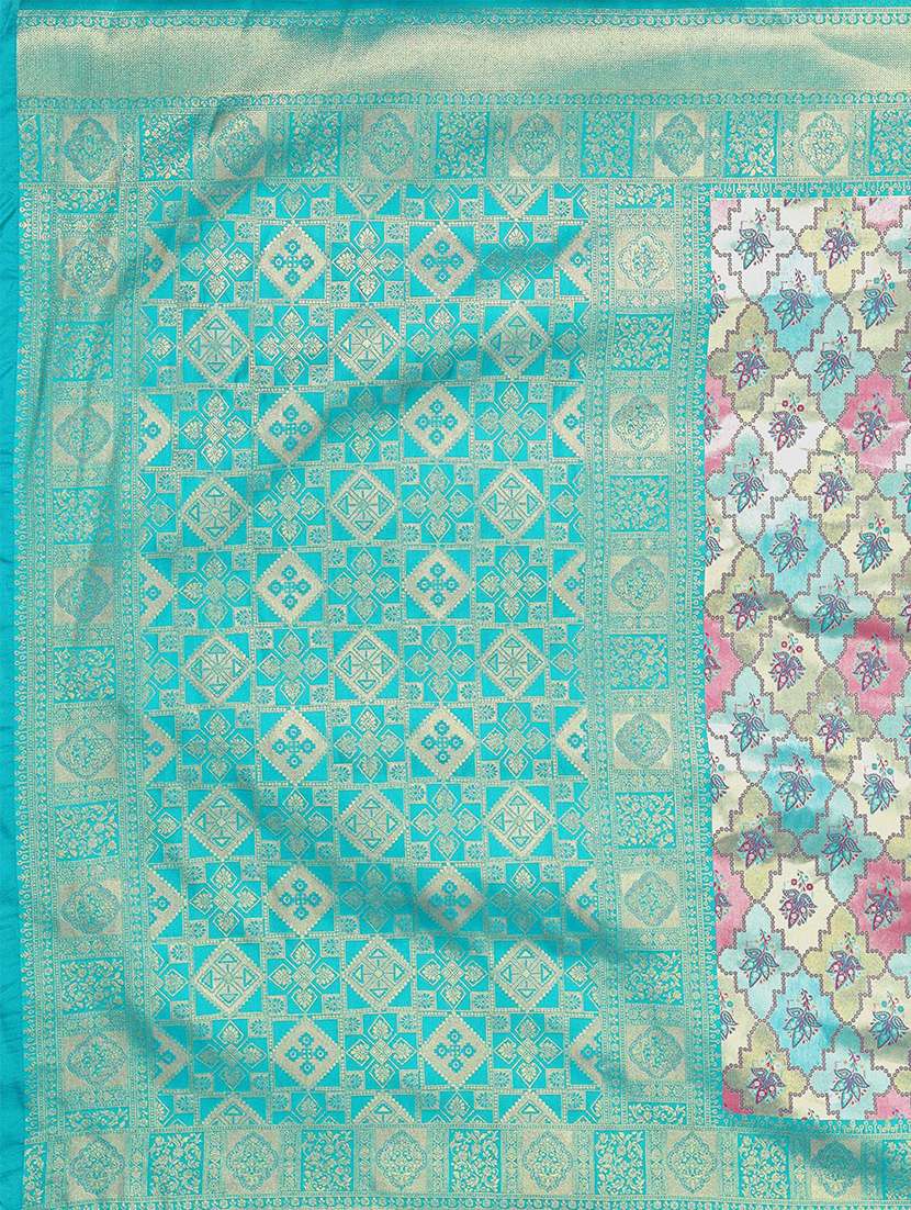women self design dharmavaram saree with blouse - 22571592 -  Standard Image - 5
