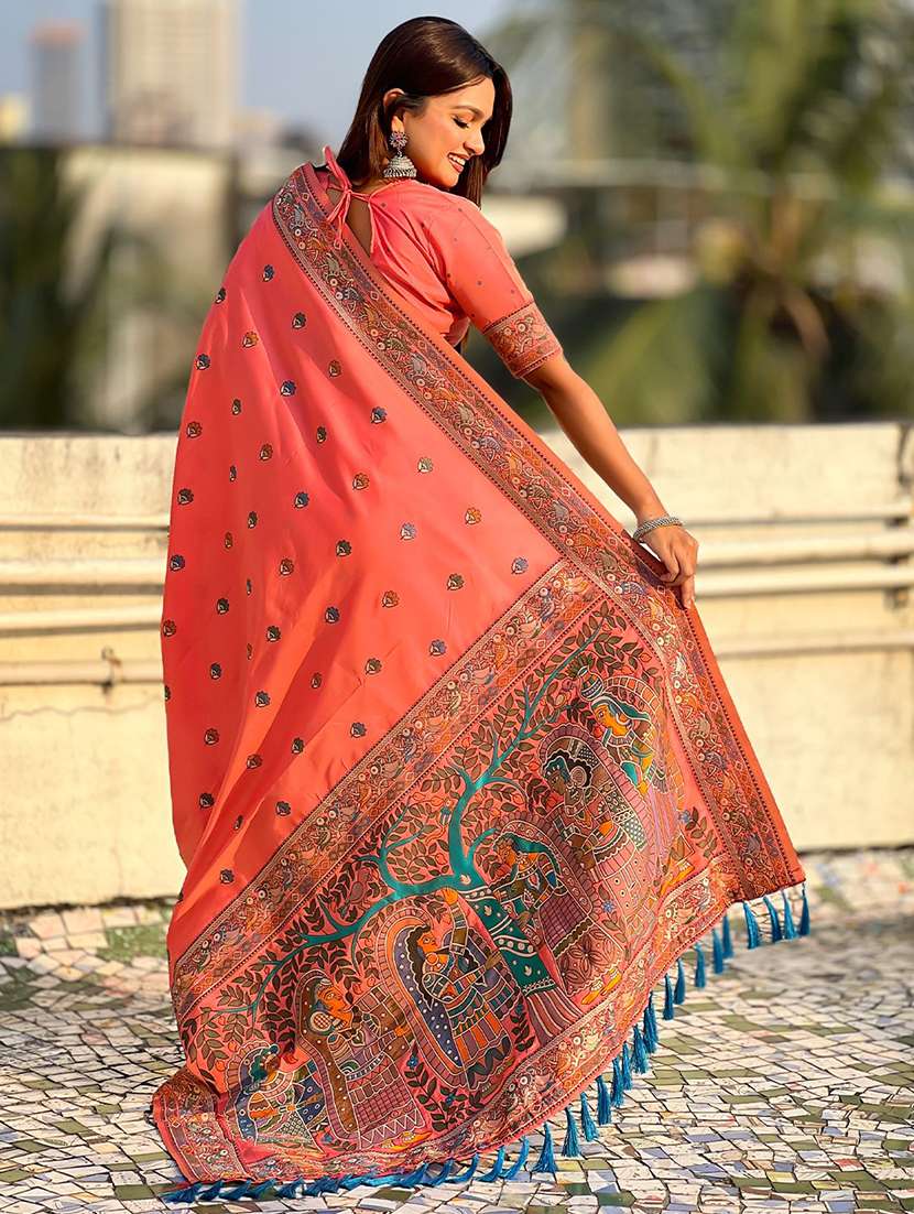 women self design baluchari saree with blouse - 22571673 -  Standard Image - 3