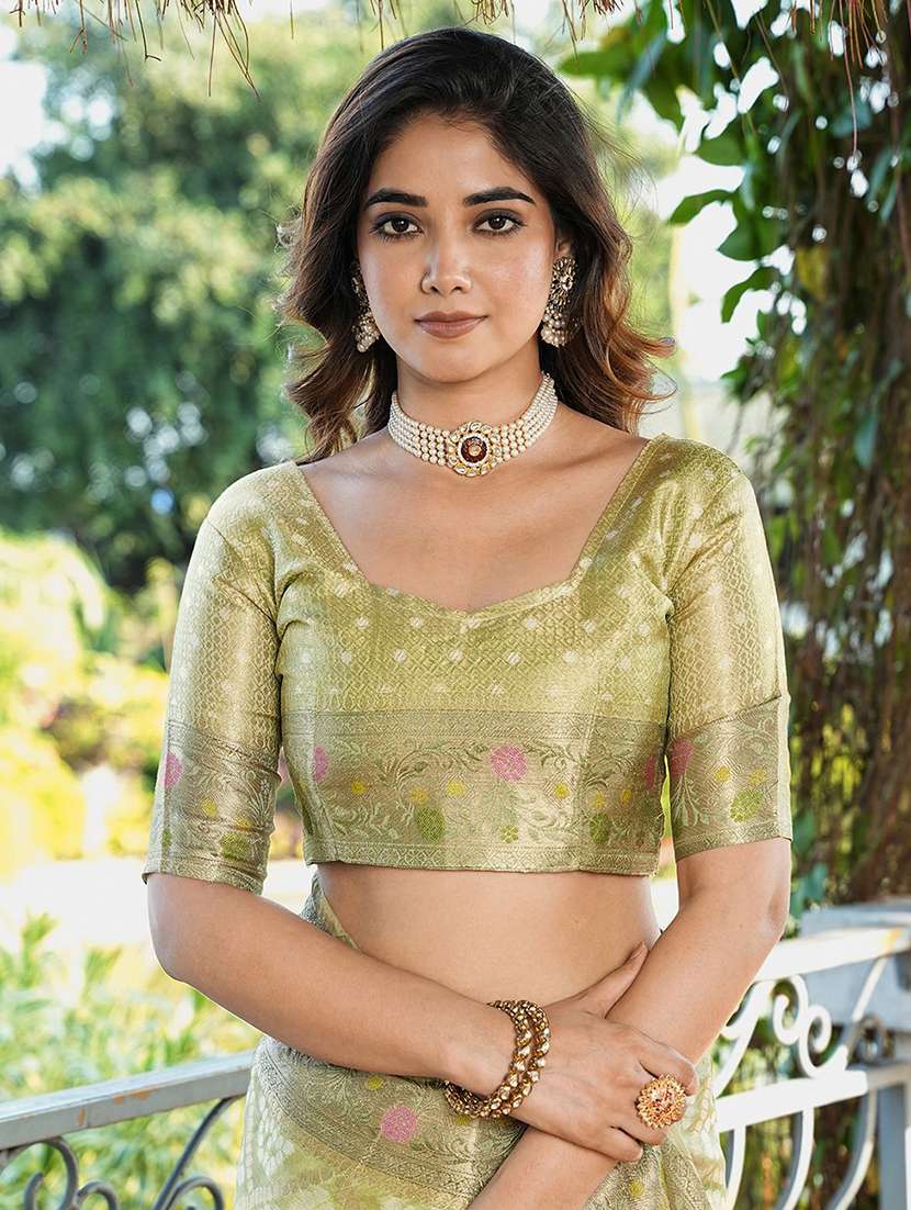 women self design patola saree with blouse - 22571736 -  Standard Image - 5