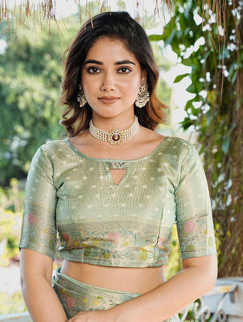 women self design patola saree with blouse - 22571737 -  Standard Image - 5