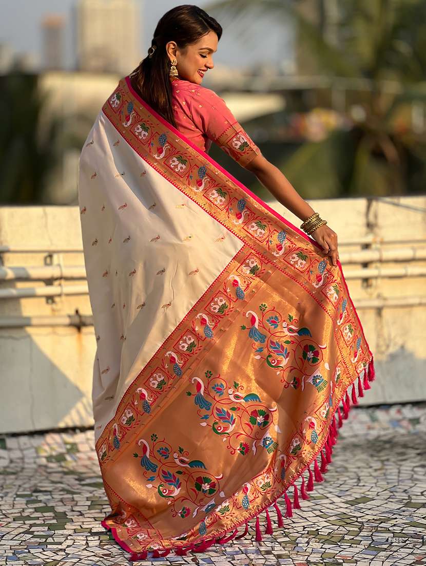 women self design paithani saree with blouse - 22571762 -  Standard Image - 3