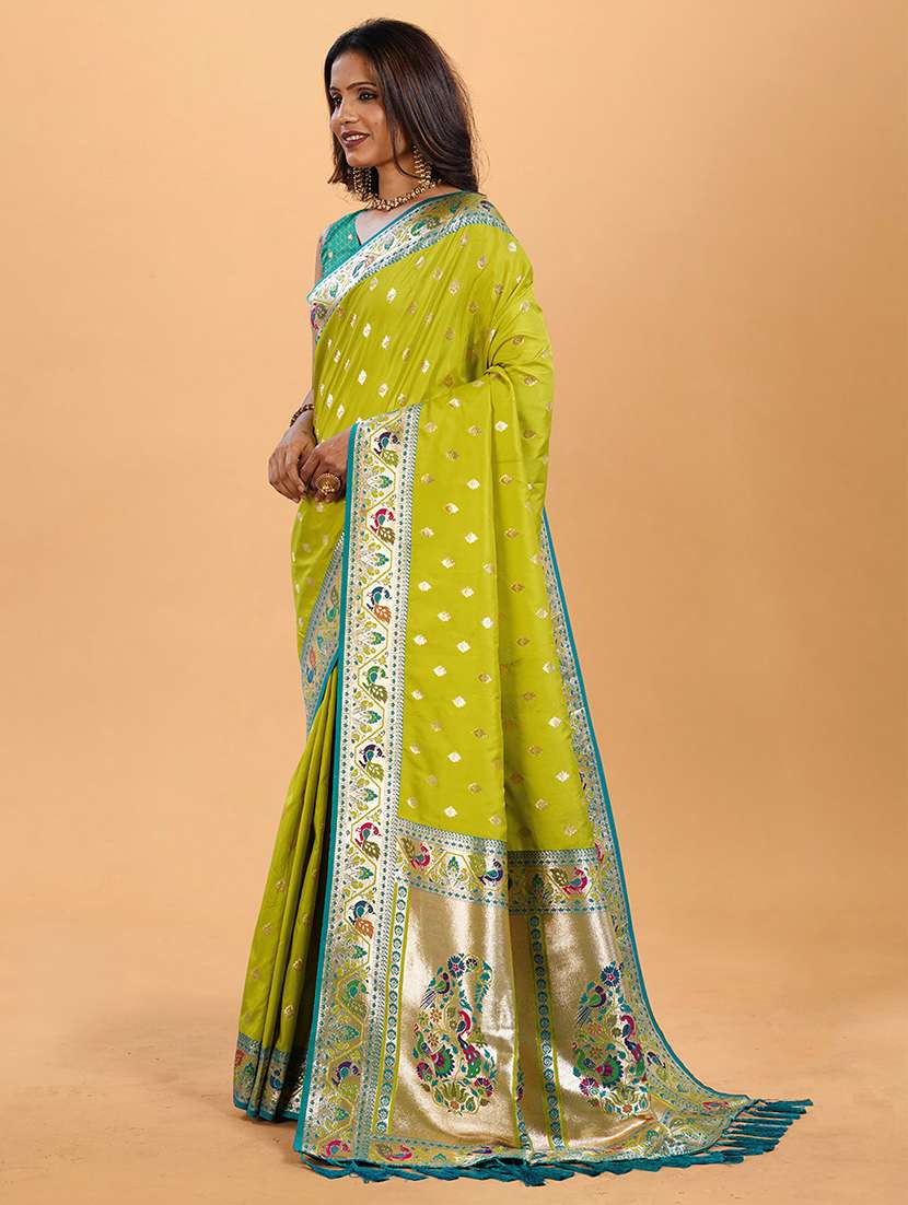 women self design paithani saree with blouse - 22571819 -  Standard Image - 3