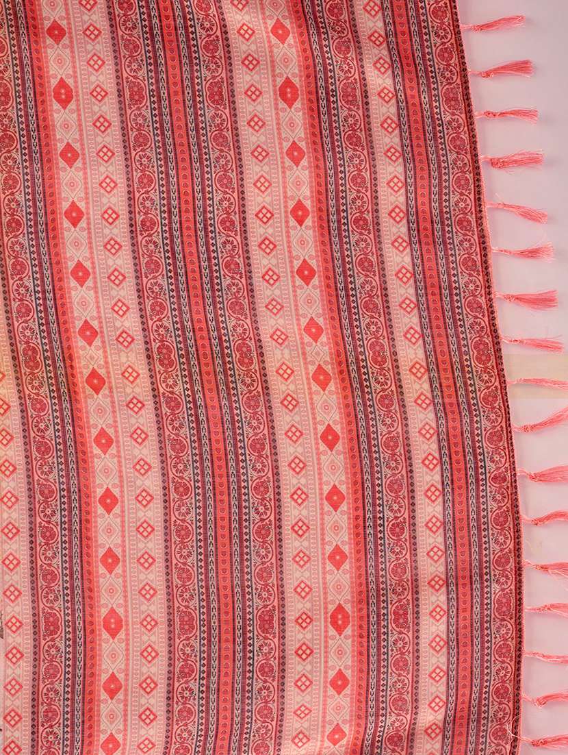 women printed casual wear saree with blouse - 22571901 -  Standard Image - 5