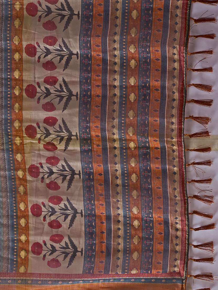 women printed casual wear saree with blouse - 22571906 -  Standard Image - 5