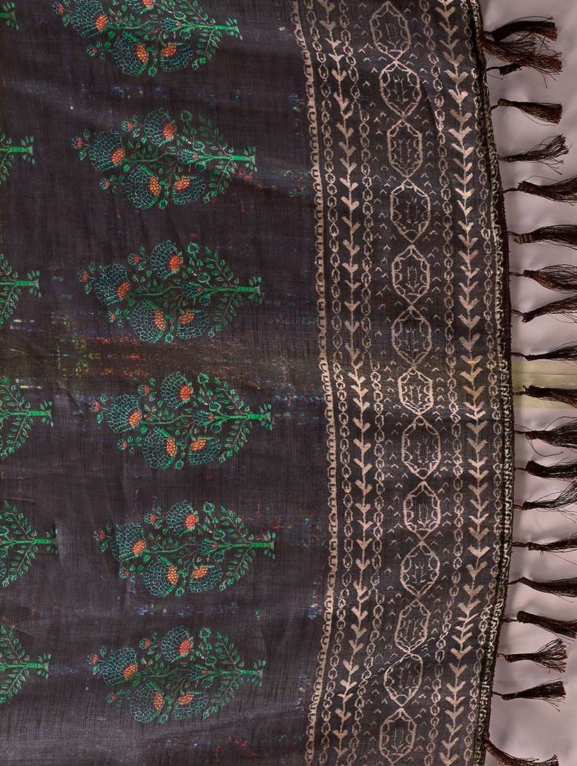 women printed casual wear saree with blouse - 22571909 -  Standard Image - 5