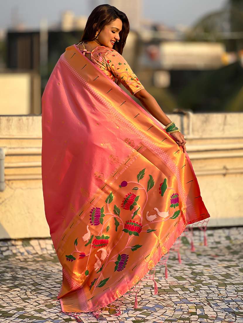 women self design paithani saree with blouse - 22571931 -  Standard Image - 3