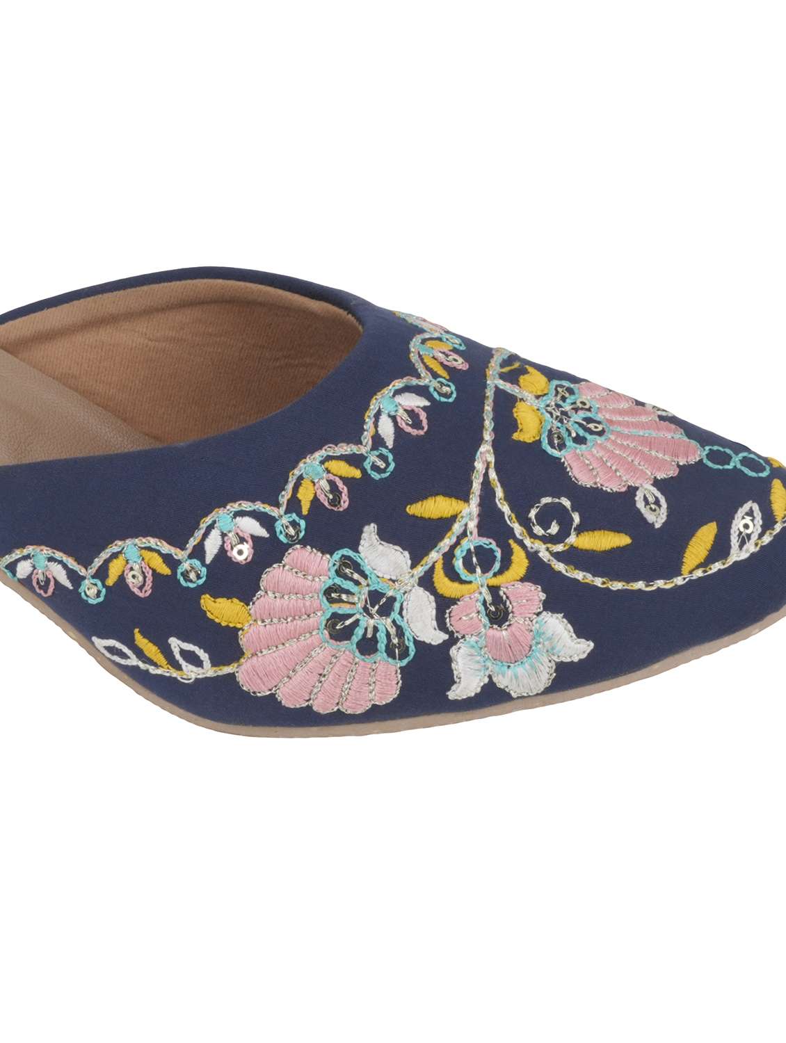 women embroidered slip on mules - 22572084 -  Standard Image - 3