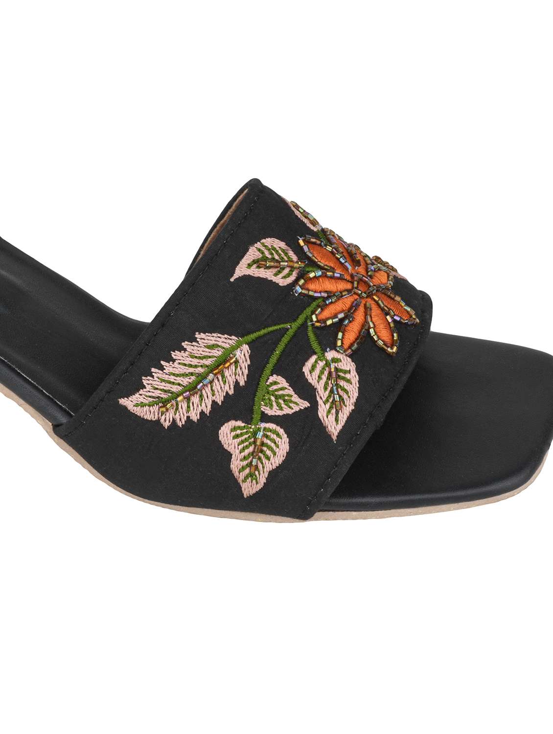 women embroidered slip on sandal - 22572085 -  Standard Image - 3