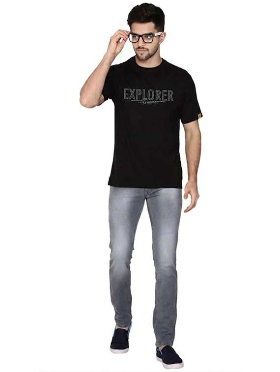 men printed round neck regular fit t-shirt - 22572105 -  Standard Image - 3