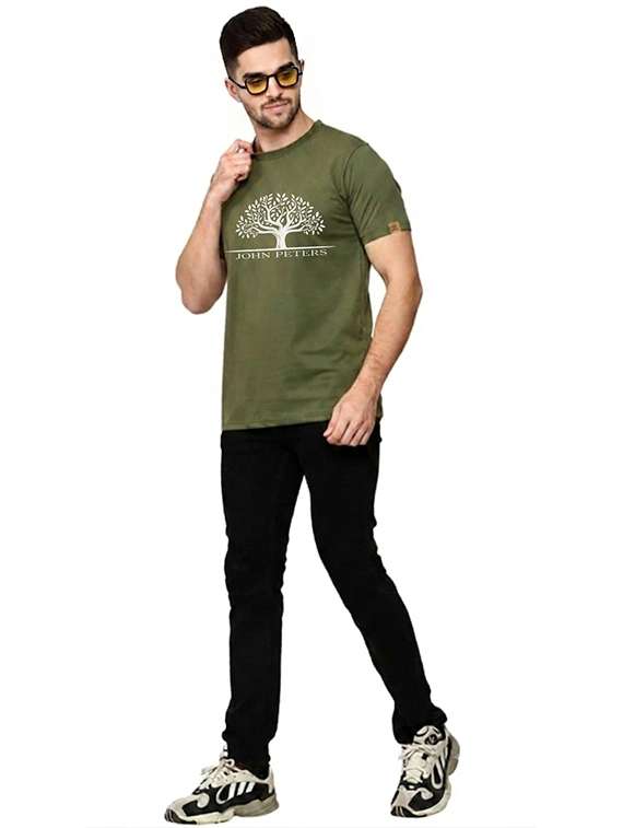 men printed round neck regular fit t-shirt - 22572126 -  Standard Image - 3