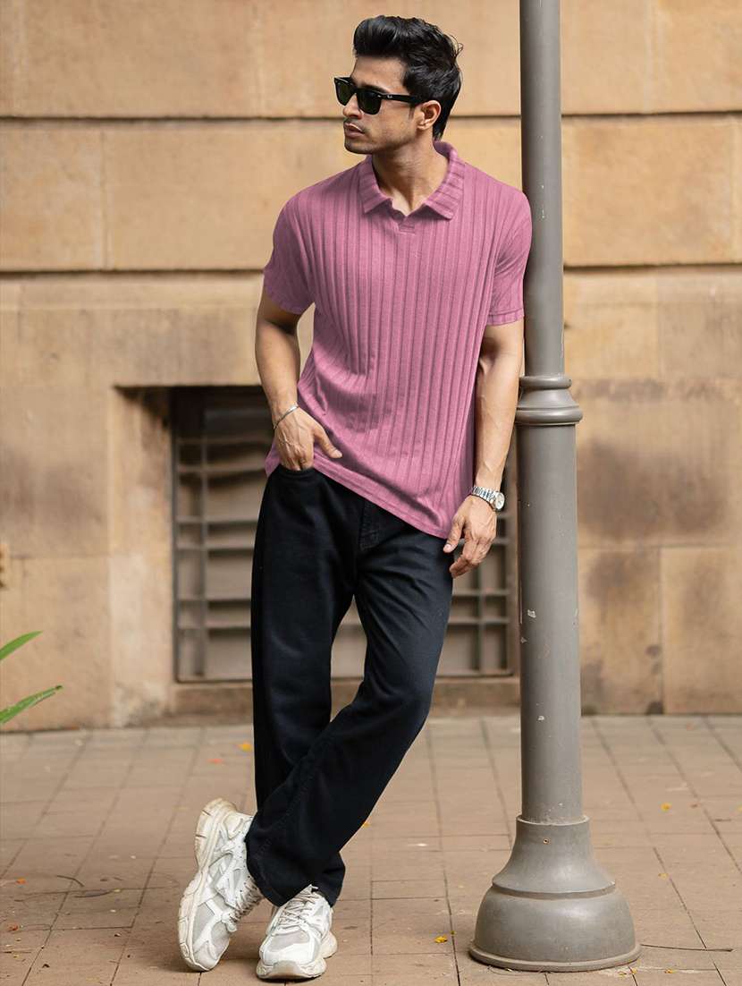 men textured short sleeves polo t-shirt - 22572166 -  Standard Image - 5