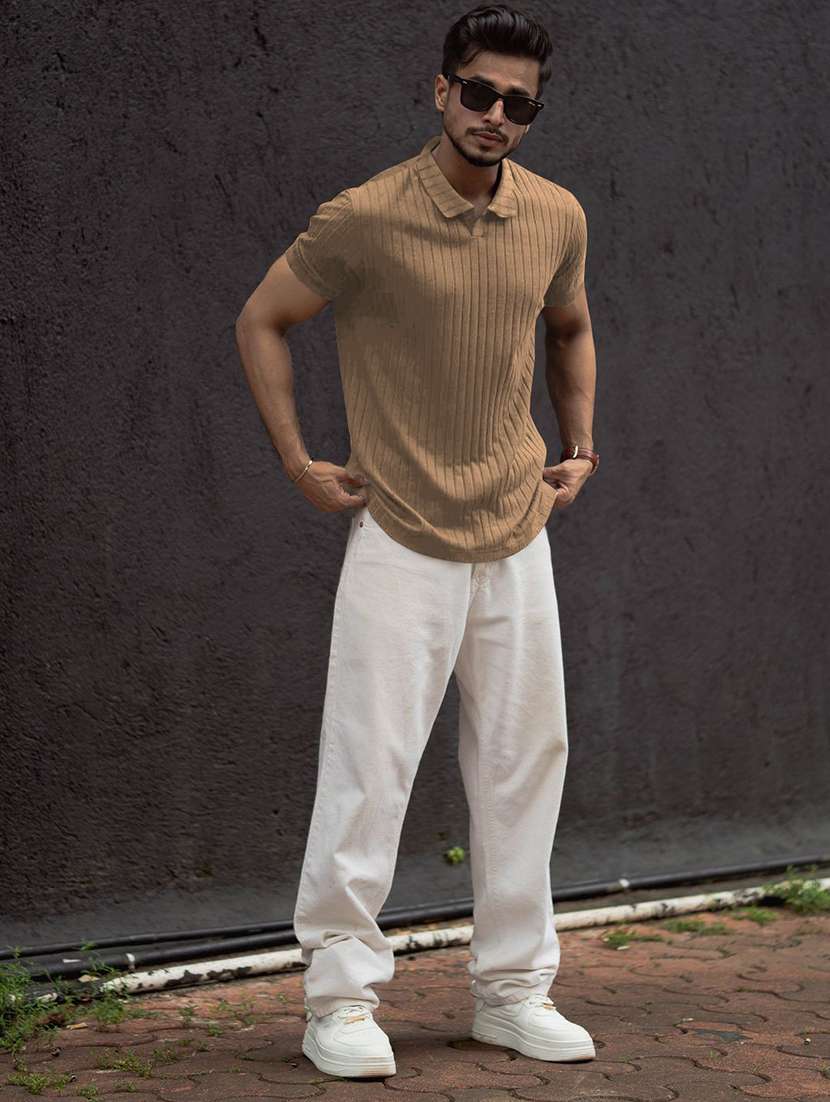 men textured short sleeves polo t-shirt - 22572170 -  Standard Image - 3