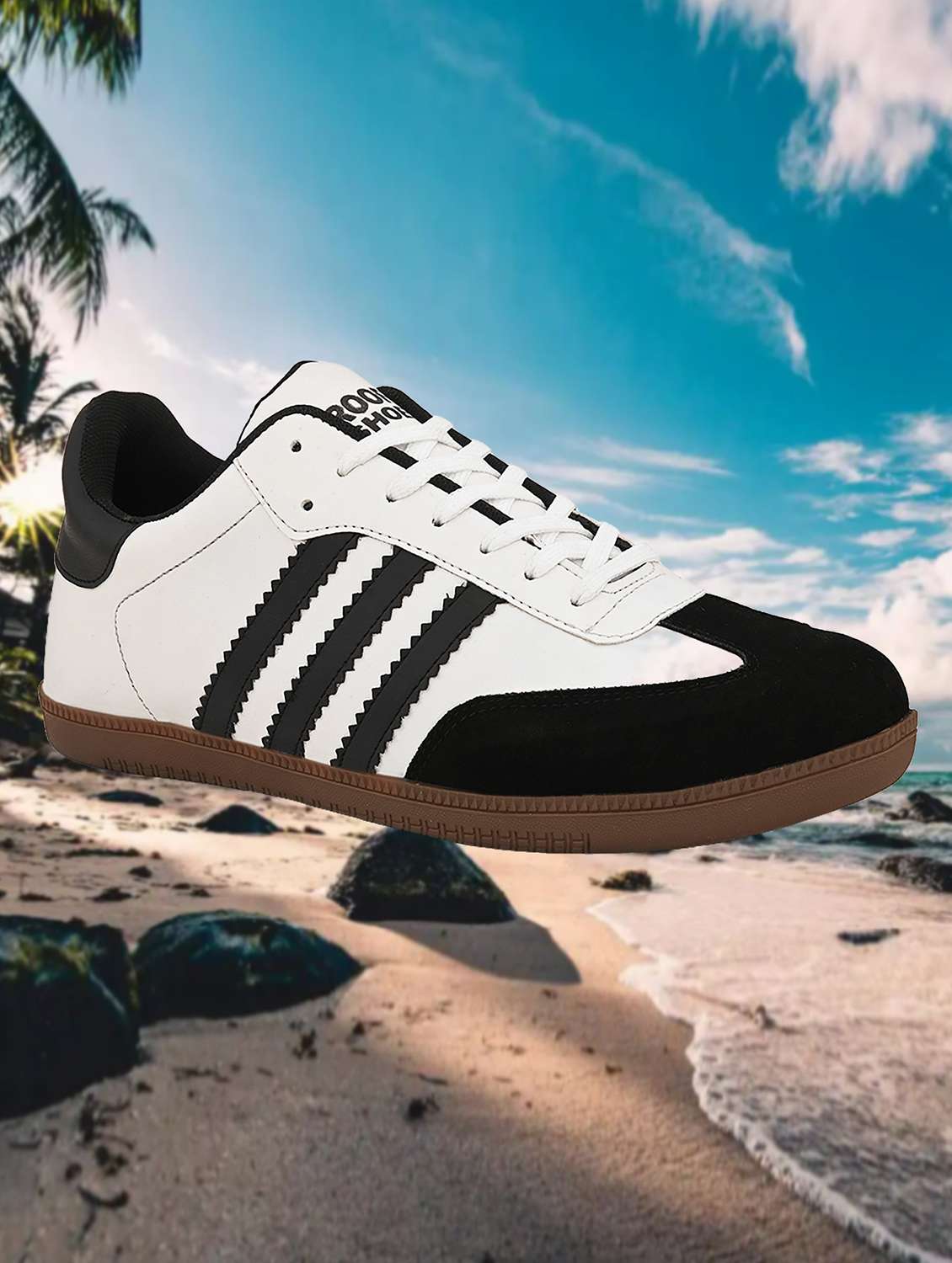 men colourblocked lace up sneakers - 22572201 -  Standard Image - 3