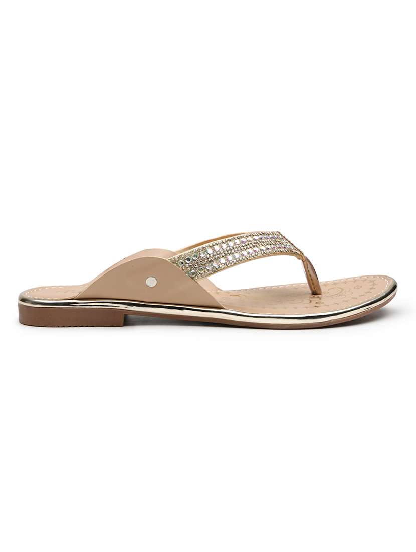 women embellished toe separator flats - 22572220 -  Standard Image - 3