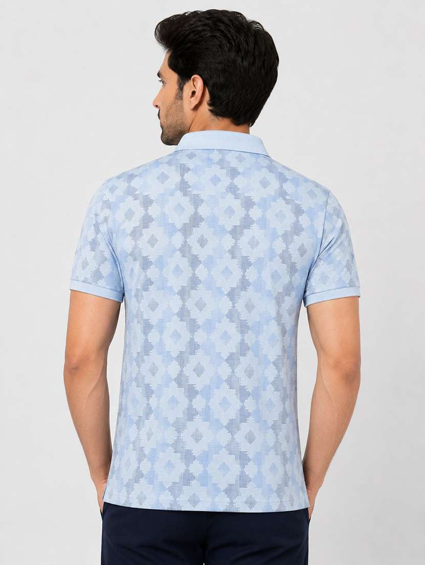 Men Printed Short Sleeves Polo T-shirt - 22572621 -  Standard Image - 3