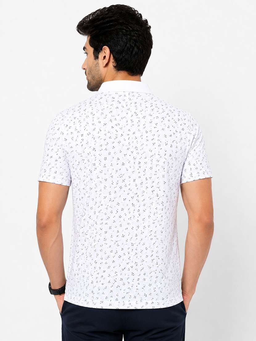 men printed short sleeves polo t-shirt - 22572633 -  Standard Image - 3