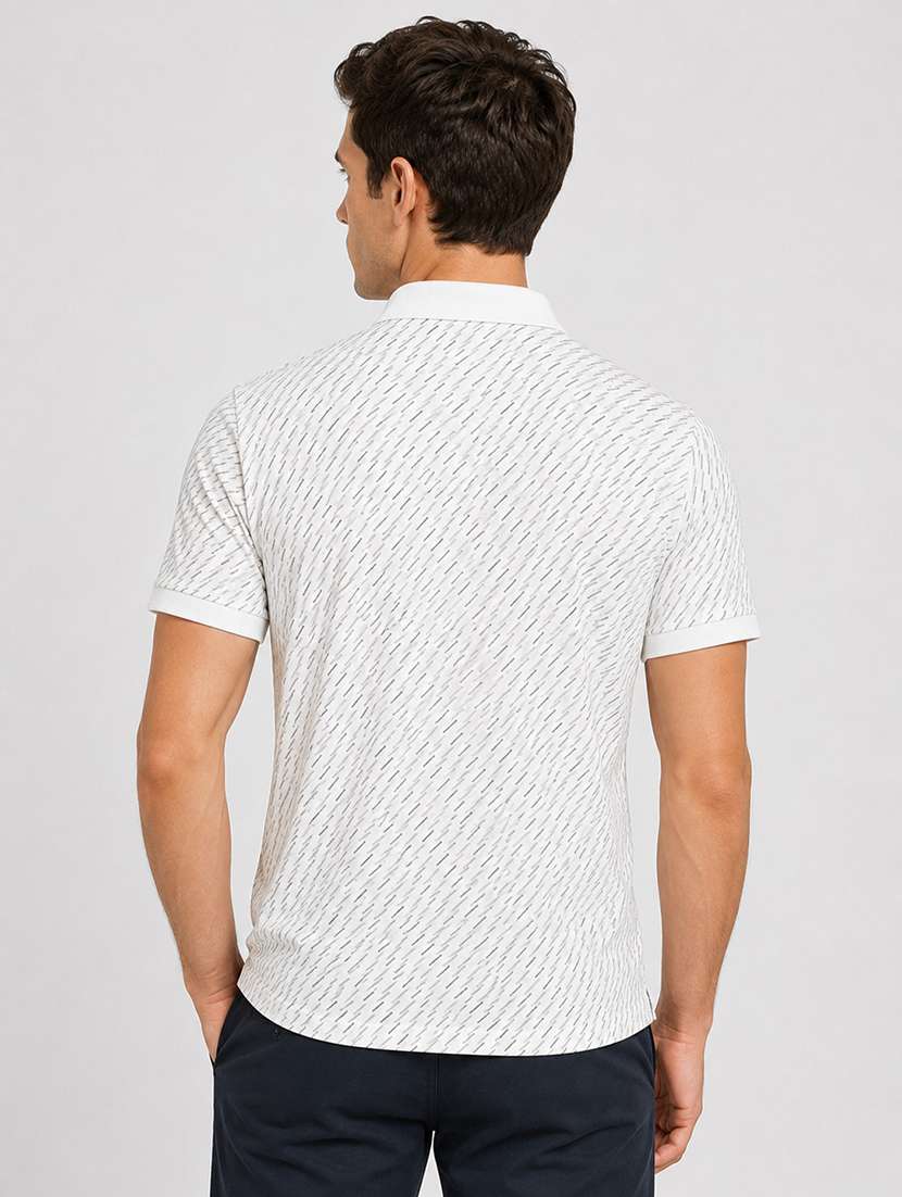 men printed short sleeves polo t-shirt - 22572634 -  Standard Image - 3