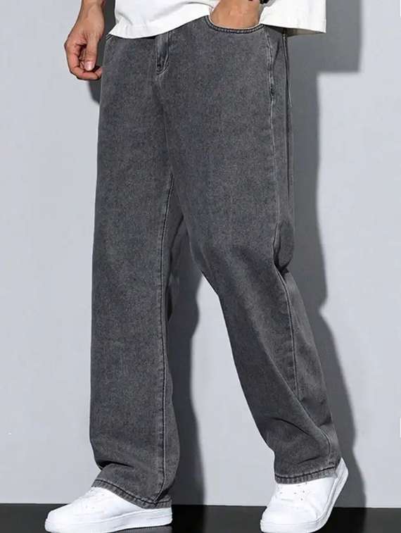 men washed mid rise relaxed fit jeans - 22573178 -  Standard Image - 3