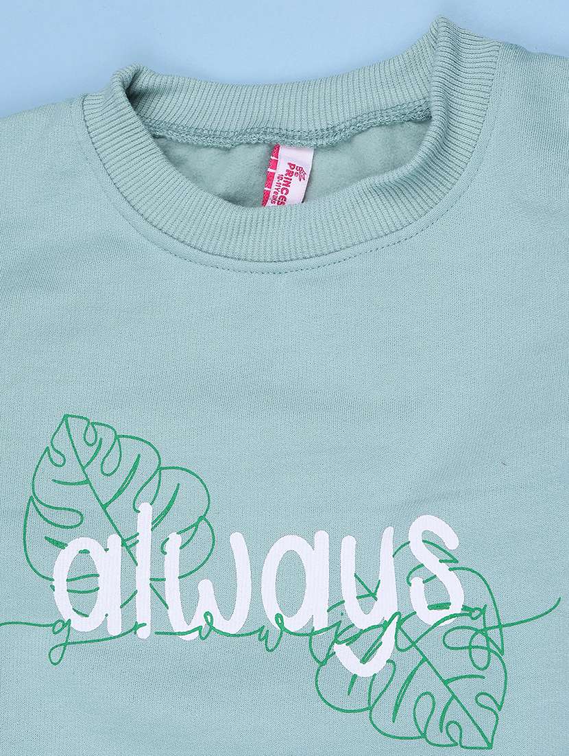 Girls Printed Long Sleeves Regular Fit Sweatshirt - 22573656 -  Standard Image - 3
