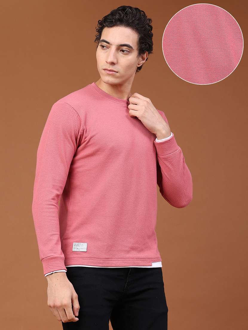 men solid long sleeve regular fit t-shirt - 22574121 -  Standard Image - 3