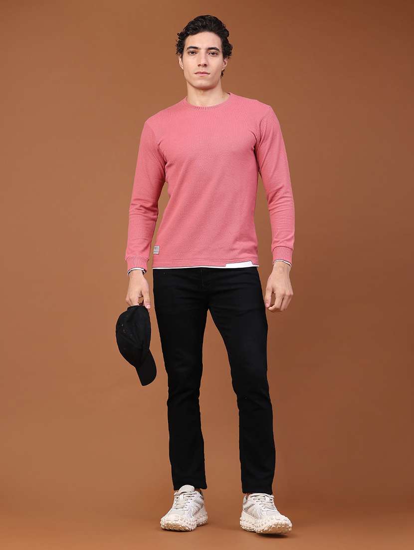men solid long sleeve regular fit t-shirt - 22574121 -  Standard Image - 5
