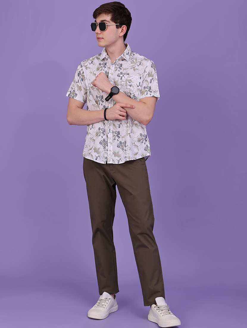Men Printed Short Sleeve Regular Fit Casual Shirt - 22574220 -  Standard Image - 5