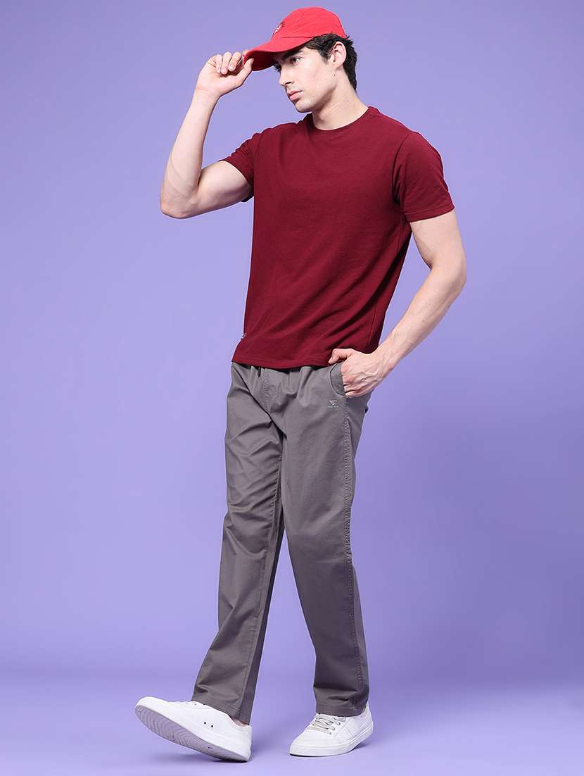 Men Solid Mid Rise Full Length Track Pant - 22574354 -  Standard Image - 5