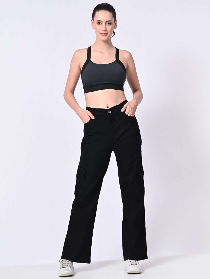 women solid mid rise straight jeans - 22575256 -  Standard Image - 3