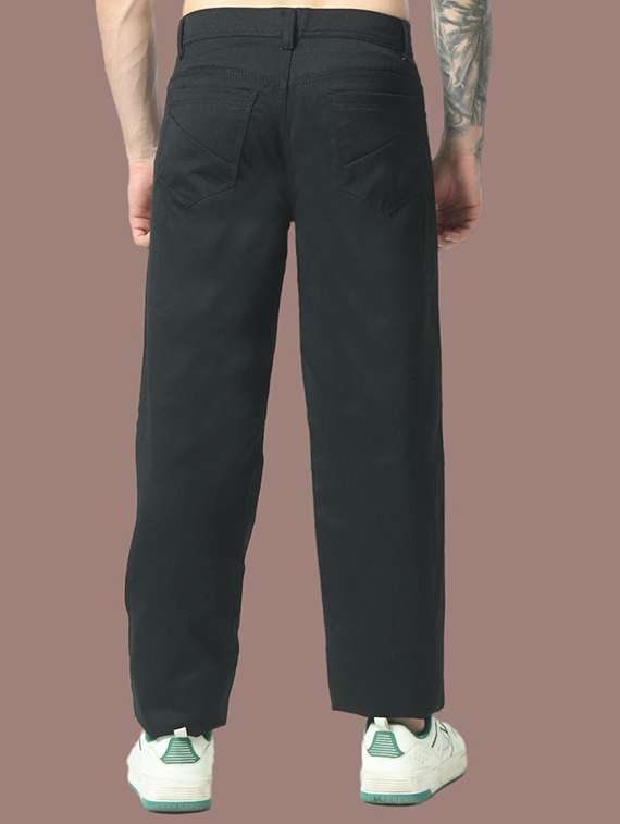 men solid mid rise straight jeans - 22575505 -  Standard Image - 3