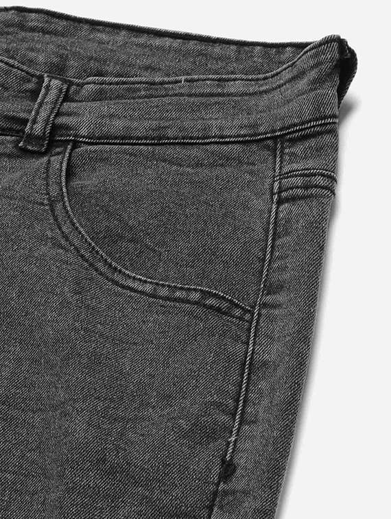 men washed mid rise straight jeans - 22575876 -  Standard Image - 3
