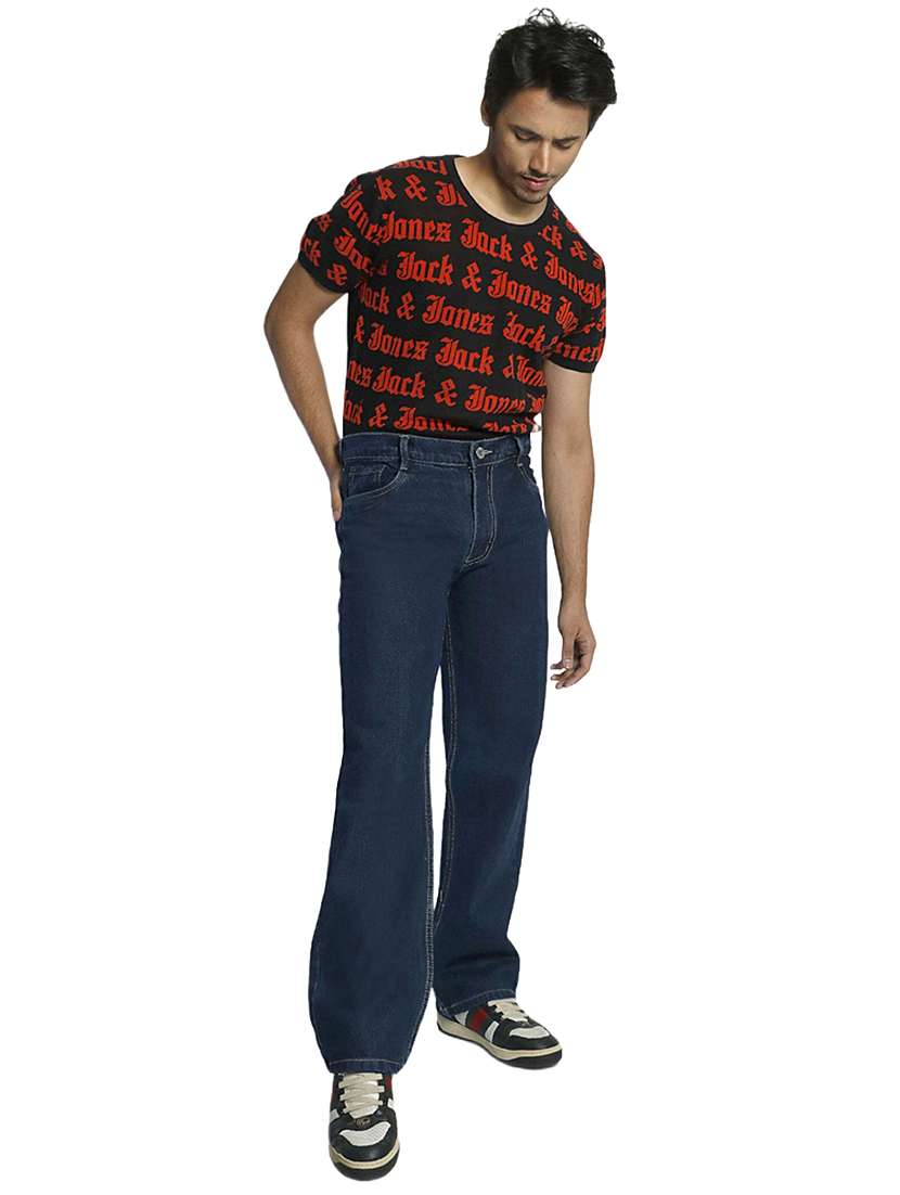 Men Solid Mid Rise Straight Jeans - 22575979 -  Standard Image - 3
