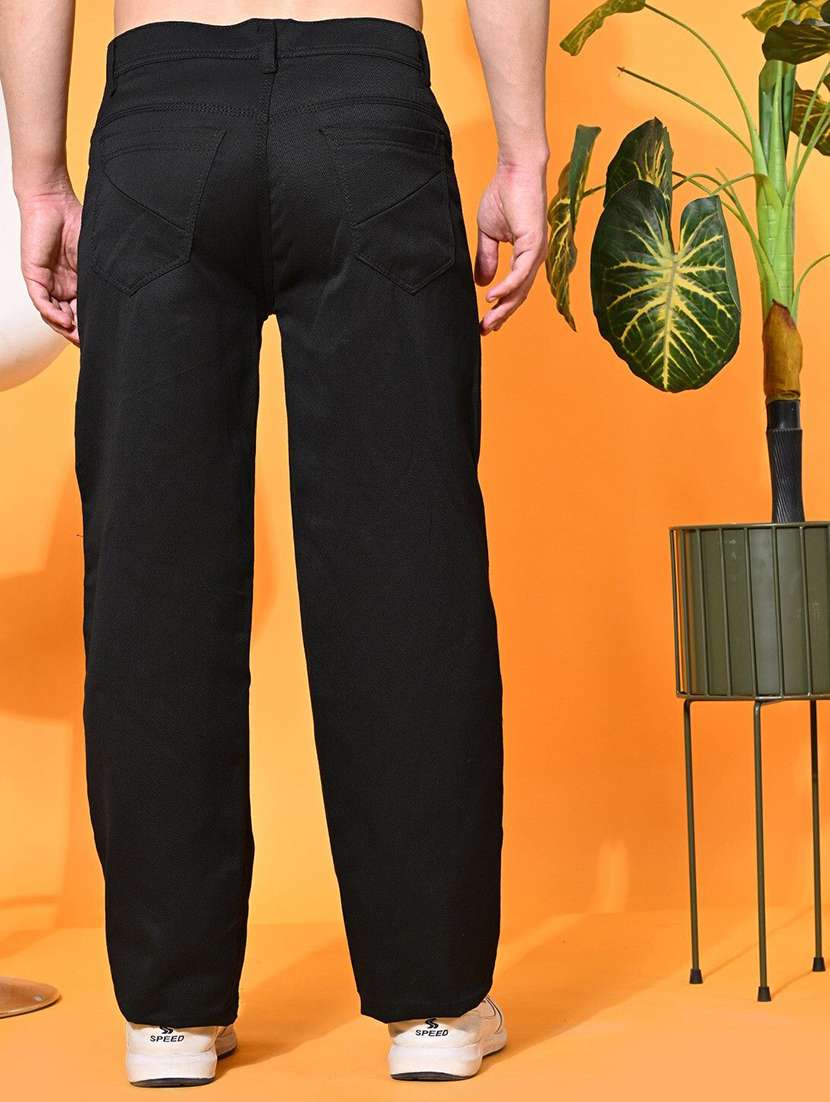 men solid mid rise relaxed fit jeans - 22576082 -  Standard Image - 3