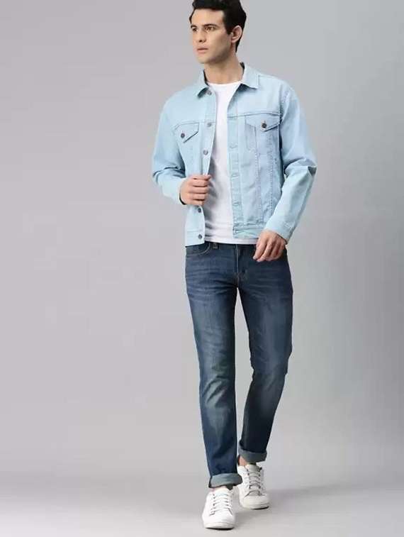 Men Washed Long Sleeves Denim Jacket - 22576167 -  Standard Image - 3