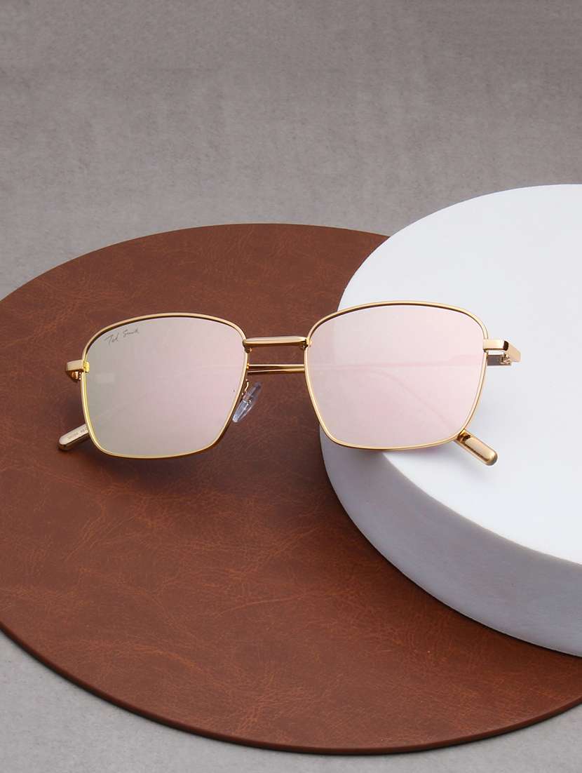 ted smith unisex wayfarer sunglasses with uv protected lens