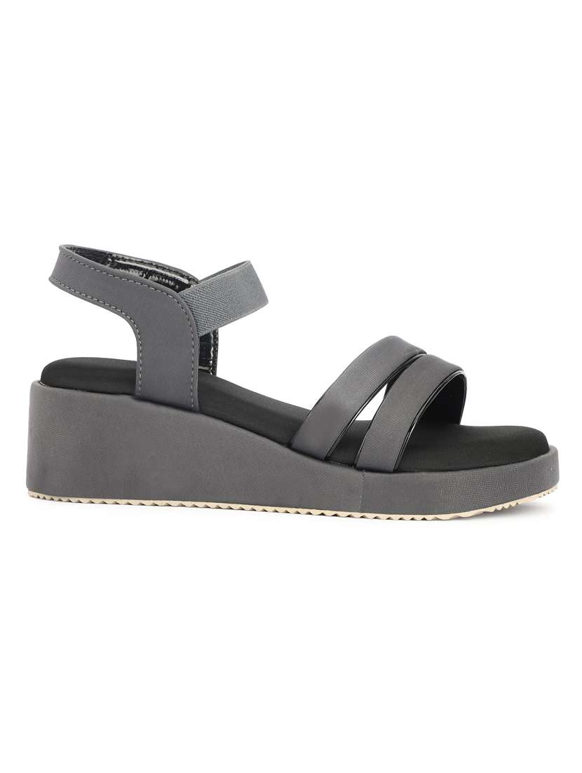 women solid ankle strap wedges - 22576954 -  Standard Image - 3