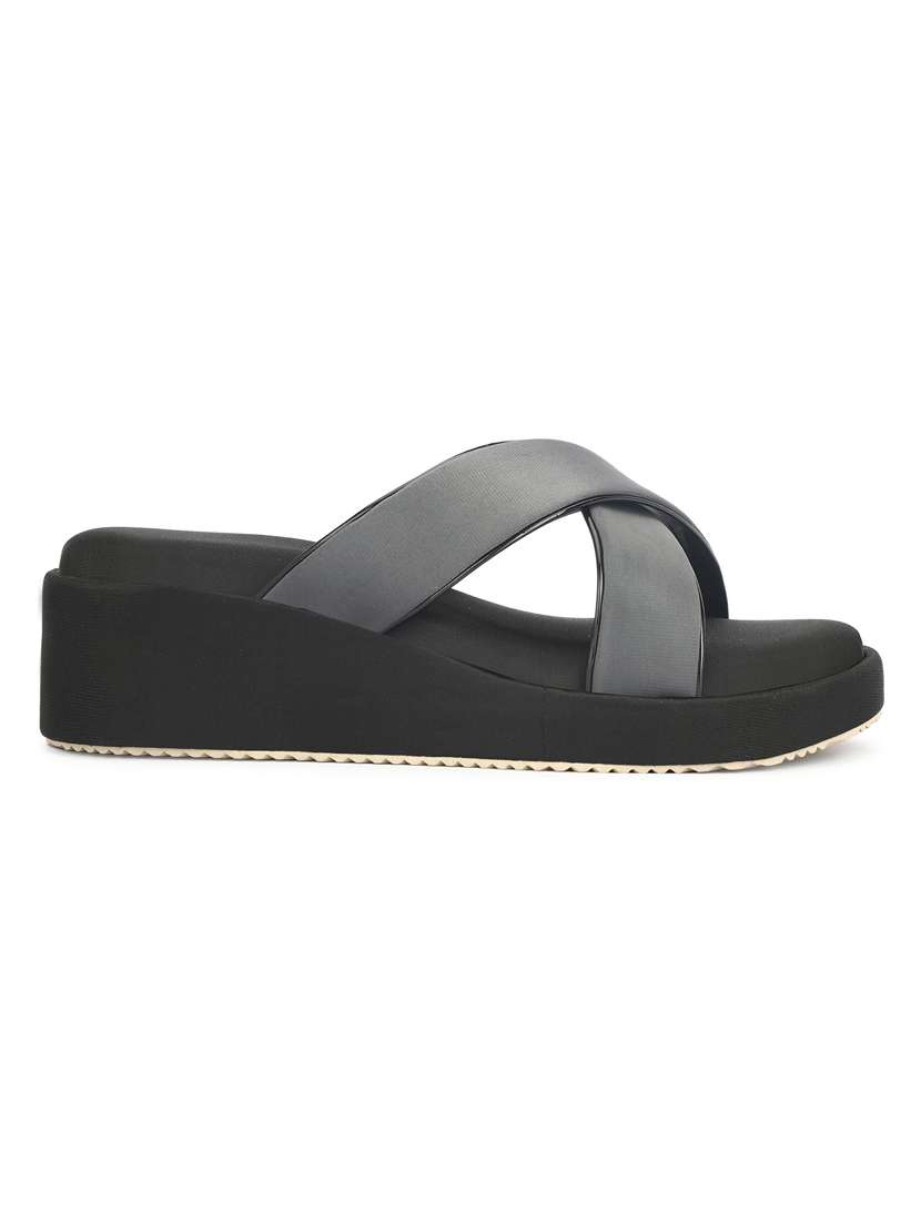 women solid slip on wedges - 22576958 -  Standard Image - 3